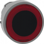 Red flush illuminated pushbutton head &Oslash;22 spring return for integral LED. range of product: Harmony XB4 - device short name: ZB4 - product compatibility: integral LED - mounting diameter: 22 mm - operator additional information: with illuminated ring ...
