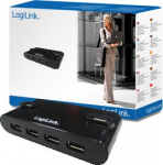 Logilink | USB 2.0 Hub-4 port whit power adapter UA0085 | 4052792004410
