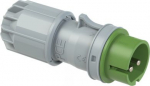 CEE-plug 2x32A 3h 24/42VAC 400Hz IP44 TWIST, green/grey 092-3V | 9003399404993