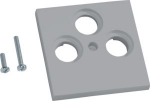 Central plate TV/SAT 3-gang, for Frontplate 55, hfr, alu GZSAT3ALAN | 4012740983259