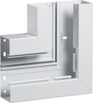 Flat angle of base profile for BRA 68x170mm lid 80mm of alu in traffic white BRA6517059016 | 4012740014168