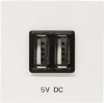 N2285 BL Charger 2xUSB, white, 2 modules Zenit 2CLA228500N1101 | 8427238107318