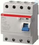 4P 80A 500mA A type Residual current circuit breaker (RCCB) УЗО F204 A-80/0.5 2CSF204101R4800 | 8012542918400