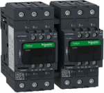 TeSys D reversing contactor, 3p(3 NO), AC-3, <= 440 V 40A, 24 V DC coil. range: TeSys - device short name: LC2D - contactor application: motor control, resistive load - utilisation category: AC-1, AC-3 - device presentation: preassembled with reversi ...