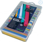 Set Heat shrinkable tubing 2:1, coloured, 160pcs. 267202 | 4011923586690
