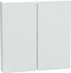 Two gang cover plate, lotus white, D-Life MEG3400-6035 | 4042811195267