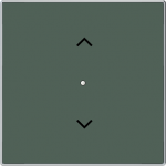 Cover plate Symbol "arrows" for Venetian blind Two-part button Green - Sky Niessen 2CLA852623A1901 | 8427238227603