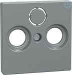 Schneider Electric Merten System M 297560 in color aluminium is a central plate for TV/SAT socket. This central plate belongs to M-Arc, M-Elegance, M-Plan, M-Plan glass, M-Smart, M-Star, System M aesthetic group. The device's fixing mode is by screws ...