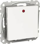 Push-button, Exxact, 2-way, with lamp, screwless, white WDE002146 | 3606480201639