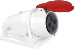 Socket, Mureva PK, wall-mounted, angled, 16A, 3P+E, 400V, IP44 PKF16W434 | 3303432416232