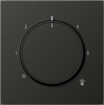 Centre plate with knob for room thermostat, anthracite, LS AL1749AN | 4011377195196