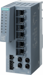 SCALANCE XC106-2, Unmanaged IE switch, 6x 10/100 Mbit/s RJ45 ports, 2x 100 Mbit/s Multimode BFOC, LED diagnostics, error-signaling contact with set button, redundant Power supply Manual available as a download 6GK5106-2BB00-2AC2 | 4047622311585