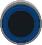 Blue flush illuminated pushbutton head &Oslash;22 spring return for integral LED. range of product: Harmony XB4 - device short name: ZB4 - product compatibility: integral LED - mounting diameter: 22 mm - operator additional information: with illuminated rin ...