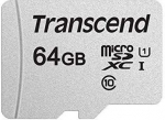 Memory card MEMORY MICRO SDXC 64GB, C10, White TS64GUSD300S | 760557841050