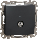 TV connector intermediate 10dB, Anthracite, Sedna SDD114478 | 3606481467386