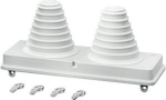 Flange MI FP 72 with 2 step gland with mounting wedges, for laying cable IP65 110x300x100mm 20001026 | 4012591107996