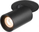 NUMINOS PROJECTOR XS recessed ceiling light, 2700 K, 55&deg;, cylindrical, black / black 1006873 | 4024163268738