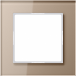 1-gang frame, glass champagne, A-Creation AC581GLCH | 4011377094833