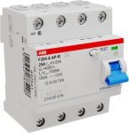 4P A 25A 30mA Residual Current Circuit Breaker (RCCB) F204 A-25/0.03 2CSF204401R1250 | 8012542785408