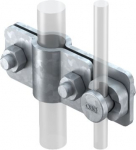 Connection clamp for earth rod to round conductors Rd 8&minus;10 mm, &Oslash;20mm, 2710 20 5001218 | 4012195372387