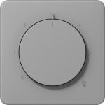 Centre plate with knob room thermostat CD1749BFGR | 4011377195240
