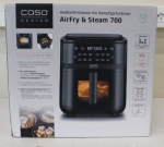 SALE OUT. Caso Steam & AirFry 700 Air fryer with Steam function, 1700 W, Capacity 7 L, Black | Caso | Air Fryer with Steam Function | Steam and AirFry 700 | Power 1700 W | Capacity 7 L | Black | DAMAGED PACKAGING, MISSING INNER PACKAGING, SCRATCHED,  ...