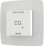 DUCO CO2 Room Sensor with Control RF/Wired, White 0000-4604 | 5425037155366