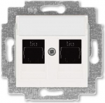 Double data socket outlet, RJ45 cat.5 + RJ45 cat.5 2CHH295118A6068 | 8592624111702