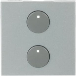 Color: Silver.   Cover plate for free@home sensors and sensor/actuators with 1-gang sensors code: SU-F-1.0.PB.1, SSA-F-1.1.PB.1, SDA-F-1.1.PB.1 and SBA-F-1.1.PB.1.   Included: 2 buttons without symbol.   Size: 2 modules. 2CLA222620N1302 | 8427238113418