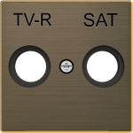 Color: Antique Gold.   Cover plate for TV outlet code: 8151.3, 8150.7 & 8150.8 2CLA855010A1201 | 8427238166476