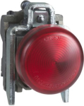Round pilot light &Oslash; 22, IP65, red, integral LED, 230..240 V, lugs, ATEX. range of product: Harmony XB4 - product or component type: complete pilot light - device short name: XB4 - fixing collar material: zamak - mounting diameter: 22 mm - dust zone:  ...