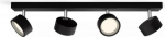 LED Ceiling/Wall-Mounted luminaire Bracia, 4x5.5W, 2700K, 2200lm, black 929003299301 | 8720169174887