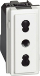 Italian standard socket 2P+E 16 A 250 Vac - center distance 19 mm and 26 mm BT-KW4180 | 8005543614266