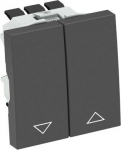 Rullo žalūziju taustiņslēdzis ar elektrisku bloķē&scaron;anu, 1&nbsp;pola, 10 A, 250 V~, ar kontaktspailēm. 6120982 | 4012196590582