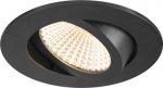 Downlight NEW TRIA 68, 8.3W, 2700K, 60&deg;,  IP20, round, black 1007388 | 4024163277792