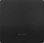 Rocker switch with window for pilot lamp, 68x68mm, Antracite cosso, DELTA style 5TG7141-0AC01 | 4001869583501