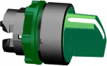 Head for selector switch, Harmony XB5, green handle, 22mm, 2 positions, stay put ZB5AD203 | 3389110904987