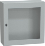 Spacial S3D tspt door w/o mount.plate.H800xW800xD300.IP66 IK08 RAL7035.. range of product: Spacial S3D - device application: multi-purpose - product or component type: compact enclosure - enclosure nominal height: 800 mm - enclosure nominal width: 80 ...