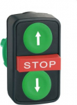 Head for triple headed push button, Harmony XB5, XB4, green flush/red projecting/green flush pushbut ZB5AA73134 | 3389119043441