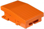 Single foot switch, Harmony XPE, metal, orange, without cover, 1 step, 2 contacts 1NC+NO, IP66 XPER111 | 3389110470833