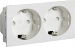 OEM 2-Socket-outlet, snap in, SL, IP20, white 234059010 | 6438054000655