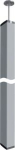 DA200 double pressure fixing 3,4 - 3,7 m, Alu naturel anodized DAS2803400ELN | 4012740907620