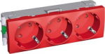 3 set socket outlet, red Altira ALB45264 | 3606480023521