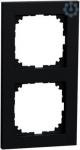 Frame, 2-gang, matte black, Merten M-Pure MEG4020-3603 | 4042811232122