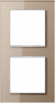 2-gang frame, glass champagne, A-Creation AC582GLCH | 4011377094864