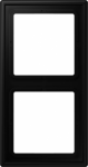 2-gang frame, matt black, LS990 LS982SWM | 4011377186781