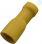 Socket sleeves, fully insulated, 2.5-6/6.3x0.8, yellow, 100 pieces 263418 | 4011923100346