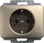Socket outlet, bronze,  2P+PE, IP20, Aplha, 20 EUC-21 2CKA002011A1425 | 4011395195802