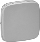 Cover plate Valena Allure - one/two-way switch or push-button - aluminium 755007 | 3414970481450