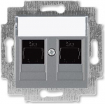 Double data socket outlet, RJ45 cat.5 + RJ45 cat.5 2CHH295118A6069 | 8592624111696